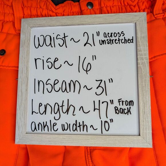 SafTbak Hunting Pants XL Mens Blaze Orange Pockets Quilted 42-44 Belt Loops USA - Picture 8 of 8